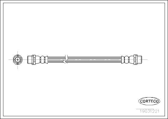 FREN HORTUMU ARKA MERCEDES SPRINTER B904 B905 . VW LT 28-46-CORTECO 19031221-A9044280435-2D0611775A