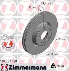 FREN DİSKİ ÖN AUDI A4-A5 2015 0986479E49-DF6950S-ZIMMERMANN-80A615301E-8W0615301AA-8W0615301H