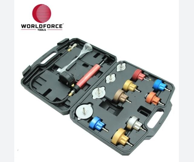 RADYATÖR TEST KİTİ 14 PARÇA 0-2.5BAR-WORLDFORCE 11002