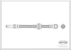 FREN HORTUMU ON MERCEDES VITO W639 03-CORTECO 19035284-A6394280835