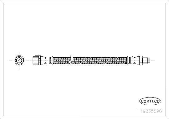 FREN HORTUMU ARKA MERCEDES S-CLASS W221 W222 C216 C217 A217-CORTECO 19035290-A2214200248