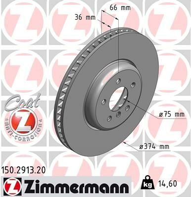 FREN DİSKİ 0986479E27-DF6614S-ZIMMERMANN-34106894384-34116785676