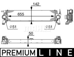 TURBOSARJ RADYATORU MERCEDES VITO W447 14-MAHLE CI153000P-A4475010501