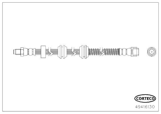 FREN HORTUMU ARKA MERCEDES X166 W166 C292-CORTECO 49416130-A1664200448