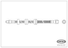 FREN HORTUMU ARKA MERCEDES X166 W166 C292-CORTECO 49416130-A1664200448