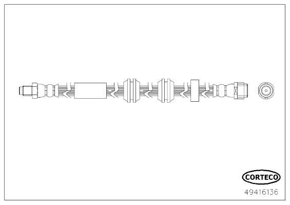 FREN HORTUMU ON MERCEDES W205 S205 C205 A205 C257 W213 S213 C238-CORTECO 49416136-A2054200048