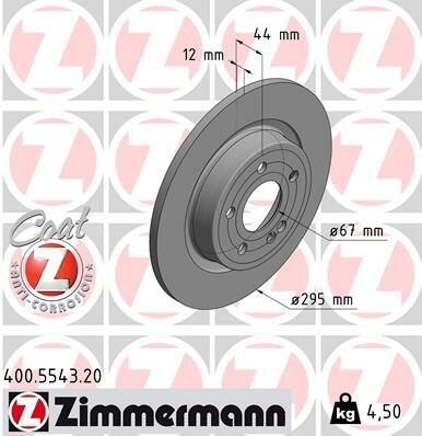 FREN DISKI ARKA MERCEDES W177 V177 W247 C118 X118 H247-ZIMMERMANN-A2474230212
