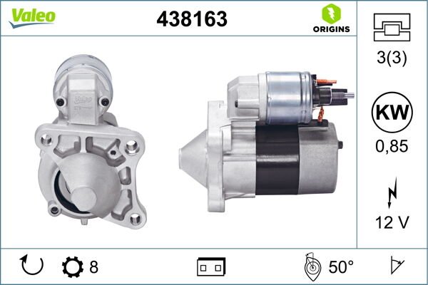 MARŞ MOTORU D7E27-47 TS10E3 MGN II-CLIO II-KNG-LGN II-LOGAN-SCENIC II 1.4-1.6 16V-VALEO 438163-8200266777-7711135335-8200182178