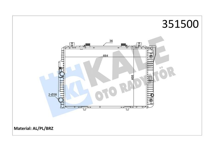 MOTOR SU RADYATORU MERCEDES S-CLASS W140 91 98-KALE 351500-A1405000303
