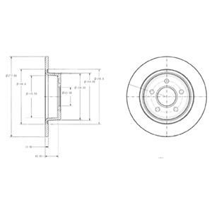 ARKA FREN DISK AYNASI CONNECT 1.8TDCI 02 13 ABS LI-DELPHI BG3873-2T142A315BC-4367107-4367108-4457989