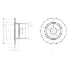 ARKA FREN DISK AYNASI CONNECT 1.8TDCI 02 13 ABS LI-DELPHI BG3873-2T142A315BC-4367107-4367108-4457989