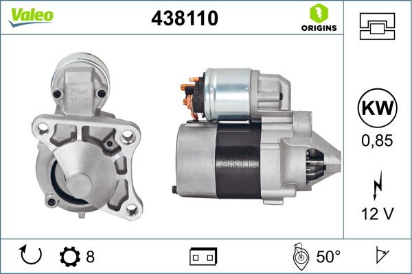 MARŞ MOTORU CLIO II 1.4 16V/KNG-MGN-LGN II 1.6 16V K4M/K7M-VALEO 438110-8200049826