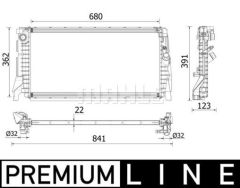 MOTOR SU RADYATORU PREMIUM LINE BMW F40 F45 F46 F48 F39 MINI F60-MAHLE-17118645782