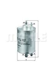 YAKIT FILTRESI MERCEDES M112 M113 M273 W202 W203 CL203 C208 C209 W210 C215 W220 R230 R170 W463-MAHLE KL82-A0024773101