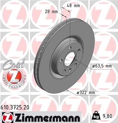 ÖN FREN AYNASI VOLVO S60 III 19 S90 II 19 V60 18 V90 II 16 XC40 18 XC60 II 19 17 JANT TEKLI 322 CAP-ZIMMERMANN-31423724-31471413-31665446