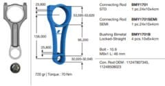 PISTON KOLU BMW N47 B47 E81 E82 E87 E88 E60 E90 F10 F20 F30 F22 E92 E93 F32 F34 F36 E84 E83 F25 F15 G11 G12 G30 MINI F54 F55 F56 F57 F60-BMY 1701-11247807345-11248508023