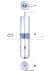 YAKIT FILTRESI BMW M47 M57N N47 N57 E87 E90 E92 E93 E84 F25 F26-MAHLE KL763D-13327823413 13328584874