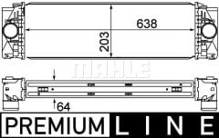 TURBOSARJ RADYATORU MERCEDES SPRINTER B906 . VW CRAFTER 30-35-50-MAHLE CI369000P-A9065010301-2E0145804