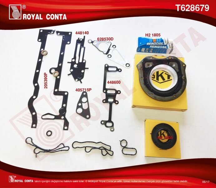 ALT TAKIM CONTA SKT KEÇELİ TRANSIT V348 11 14 V363 14 RANGER 12 2.2TDCI 155PS EURO5 A.CEKER-ROYAL T628679-BK3Q6008AAT-T229389