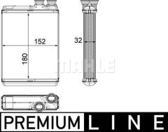 KALORİFER RADYATÖRÜ CITROEN C3 II A51 167x337x111-MAHLE AH190000P-6448.V3