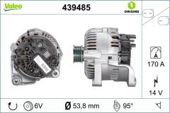 ALTERNATOR SARJ DINAMOSU 12V 170A BMW M47 M57 E60 E63 E64 E65-VALEO 439485-12318517261-12317799204