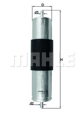 YAKIT FILTRESI BMW M57 D30 X5 E53 03 06-MAHLE KL473-16126765756
