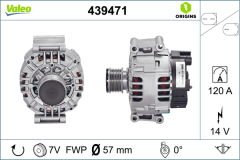ALTERNATOR 14V 120A MERCEDES W203 S203 CL203 C209 A209 W211 R171-VALEO 439471-A2711540902