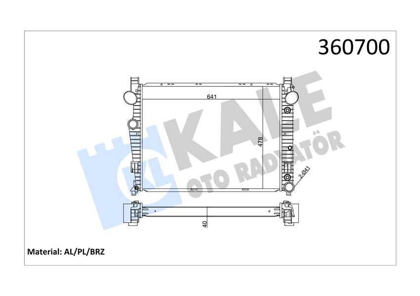 MOTOR SU RADYATORU MERCEDES S-CLASS W220 98 05-KALE 360700-A2205000103