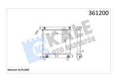 MOTOR SU RADYATORU MERCEDES W201 W124 S124 KLIMASIZ / OTOMATIK SANZIMAN-KALE 361200-A2015004603