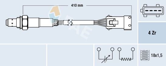 OKSIJEN SENSORU C2 C3 II C3 III C3 PLURIEL NEMO FIORINO BIPPER P206 P206 T3E PLUS P207 P1007 PARTNER II BERLINGO II 03 TU3A-TU3AES 1.4 8V MANIFOLDA GELEN-FAE 77432-1618R0