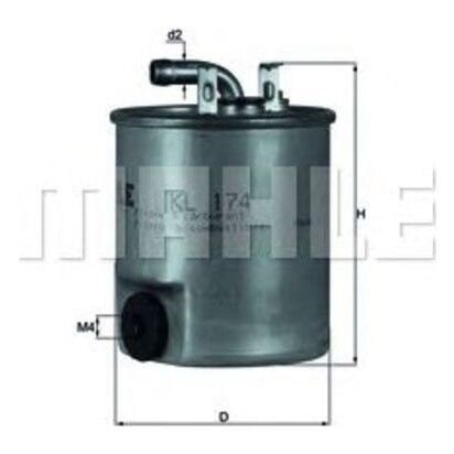 YAKIT FILTRESI MERCEDES OM611 OM668 W168 W414 W638 B901 B904-MAHLE KL174-A6110920101