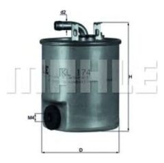 YAKIT FILTRESI MERCEDES OM611 OM668 W168 W414 W638 B901 B904-MAHLE KL174-A6110920101