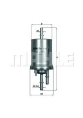 YAKIT FİLTRESİ GOLF V-JETTA III-POLO IV-CADDY III-FABIA II-OCTAVIA II-A3-IBIZA IV-1.4-1.6 16V 4 BAR-MAHLE KL156.3-6Q0201051A-6Q0201051C-6Q0201051J