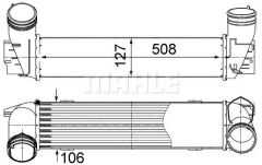 TURBO RADYATORU BMW M57 D30 E90 N47 D20 E84-MAHLE CI490000S-17517800682