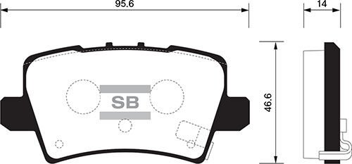 ARKA BALATA CIVIC VII HB 1.4-1.8-2.0 CDTI 06 GDB3408-SANGSIN-43022SMGE01-43022SMGE00-WVA24086