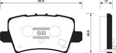 ARKA BALATA CIVIC VII HB 1.4-1.8-2.0 CDTI 06 GDB3408-SANGSIN-43022SMGE01-43022SMGE00-WVA24086