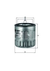 YAKIT FILTRESI MERCEDES OM601 W201 W202 W124 W210 W461 W638 B901 B904-MAHLE KC63.1D-A6010901552