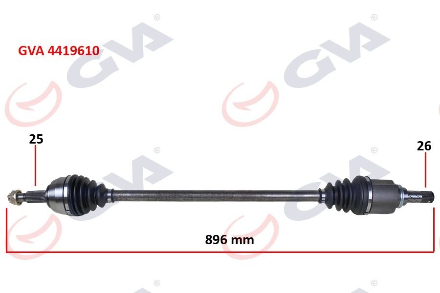 KOMPLE AKS SAĞ DACIA DOKKER 1.5 DCI 12- 896mm-GVA 4419610-391002807R-391006276R-391006130R
