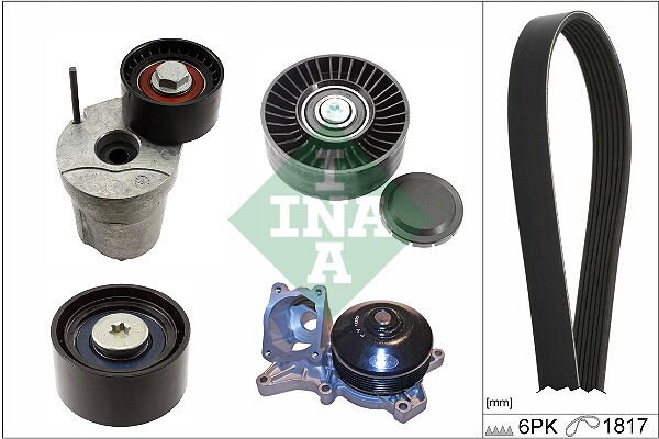V KAYIS GERGI SETI SU POMPASI BMW E81 E87 E90 E91-INA 529036830-11287556251-11517807311-11287800333