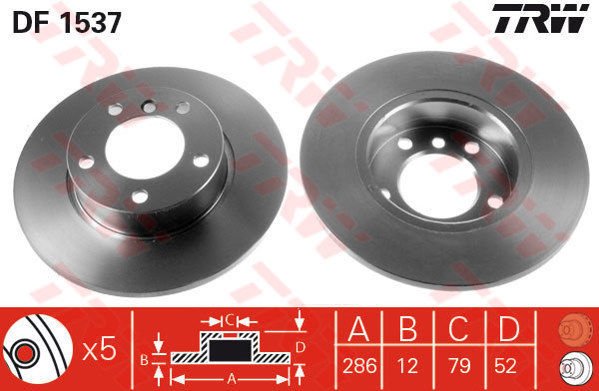 FREN DISKI ON BMW E36 91 98 Z3 95 03-TRW-34116757751