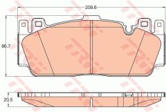 FREN BALATASI ON BMW M2 F22 M5 F10 M6 F12 F13 F06-TRW-34112284369-34112284369