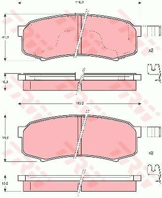 ARKA BALATA PAJERO IV 10 CRUISER 80-90-300-TRW-446660020