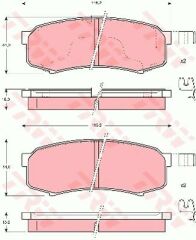 ARKA BALATA PAJERO IV 10 CRUISER 80-90-300-TRW-446660020