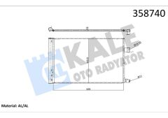 KLIMA RADYATORU 204DTD 204DTH JAGUAR F-PACE X761 XE 760 XF SPORTBRAKE 260 XF 2 X260-KALE 358740-T2H37897-T2H7731