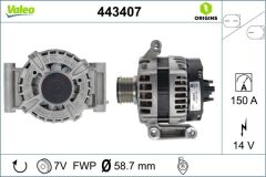 ALTERNATOR 12V 150A TRANSIT V348-V347 2.2 TDCI 11 14 TRANSIT V363 14 17 RANGER 2.2 TKE 11-VALEO 443407-CC1T10300CD-2321309-1889372