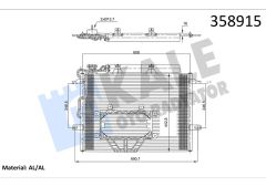 KLIMA RADYATORU MERCEDES C219 W211 S211-KALE 358915-A2115000554