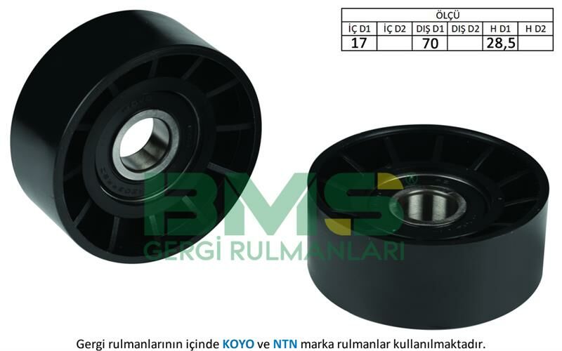 ALTERNATÖR GERGİ RULMANI DUCATO-İVECO DAİLY 2.3 02--BMS 152-504000410-504086751-6112000270