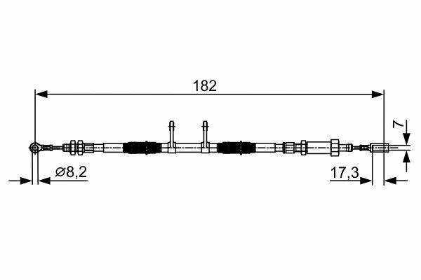 EL FREN TELİ FIAT DUCATO 06 PEUGEOT BOXER 06 CITROEN JUMPER 06 1908 MM-BOSCH 1987482450-1341023080-1359245080-4746.47