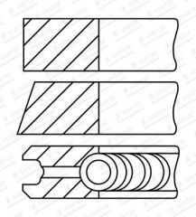SEGMAN 84mm BMW M57 N2 N57 N E60 E63 E64 E65 E66 E90 E83 E84 E70 E71 E72-MAHLE-11257805805-11257798369