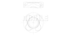 PISTON SEGMAN 84mm STD BMW M57 N2 E53 E60 E90 E65 E83 E70 E71 E72-MAHLE-11257792745-11257792746